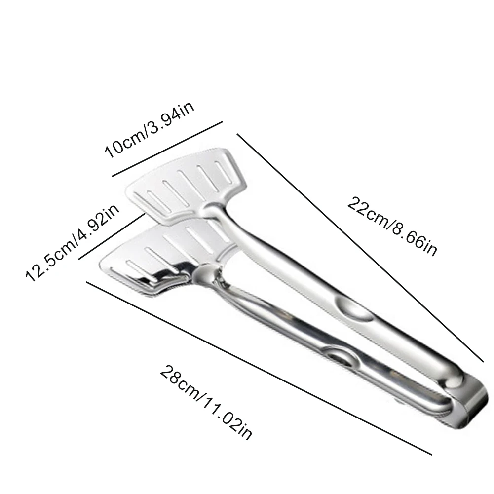

Non-Slip BBQ Cooking Tongs Stainless Steel Food Tongs Grilling Serving Kitchen Utensils Meat Salad Bread Serving Accessories