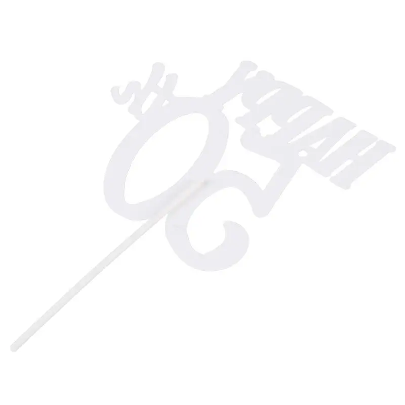 1 шт Золотой счастливый 50-й Топпер Блестящий силуэт свадебный торт Свадьба/День