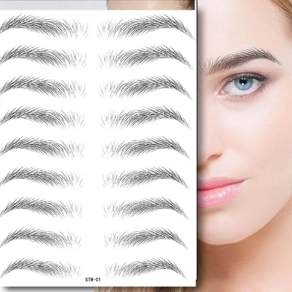 Новинка волшебные 4d наклейки для бровей как у волос ложные брови водостойкие