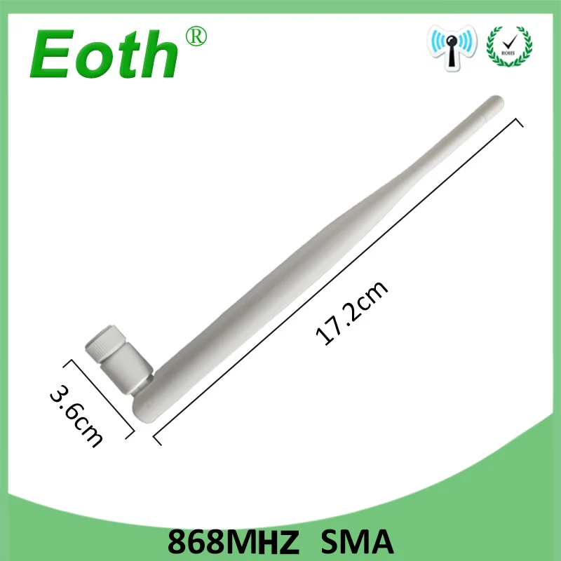 Антенна LORA 868 МГц 915 5P 5 дБи разъем SMA антенна для Интернета вещей GSM направленная