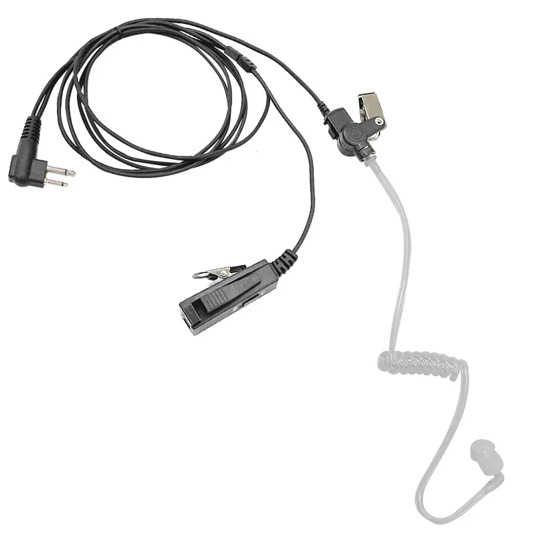 Security Wakie Talkie Earpiece with Mic 2 Pin, Compatible with Motorola CP185 CP200 CP200d RDU4100 CLS1410 CLS1110 Walkie Talkie