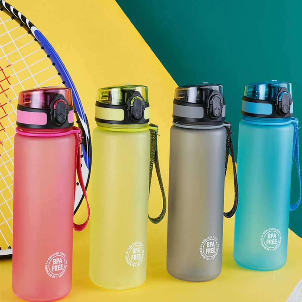 

Hot Sports Water Bottle 600ML Protein Shaker Outdoor Travel Portable Leakproof Drinkware Plastic My Drink Bottle BPA Free