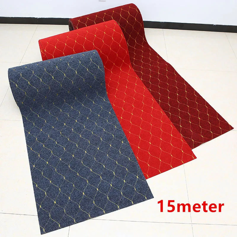 Cuttable Отель Ресторан Свадьба ковер Runner коврики 15 метров Длина поставка украшений