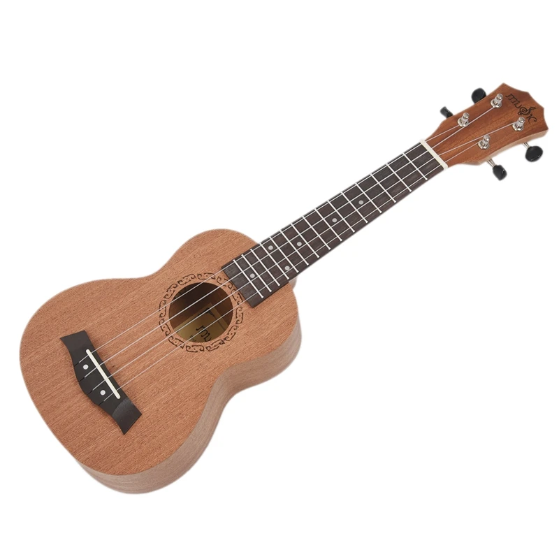 

Soprano Ukulele 21Inch Mahogany Wood Beginner 4 Strings Mini Guitar Rosewood Fingerboard Neck Music Instrument