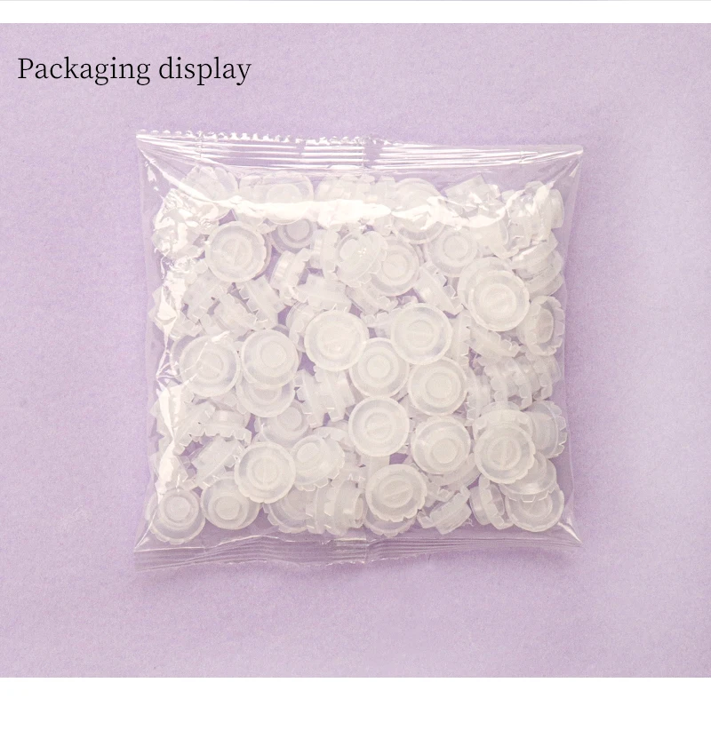 100 Stück Wimpernkleberhalter, Schnellklebungsring für Wimpernverlängerung, Einweg-Tattoo-Ring – Detail 10