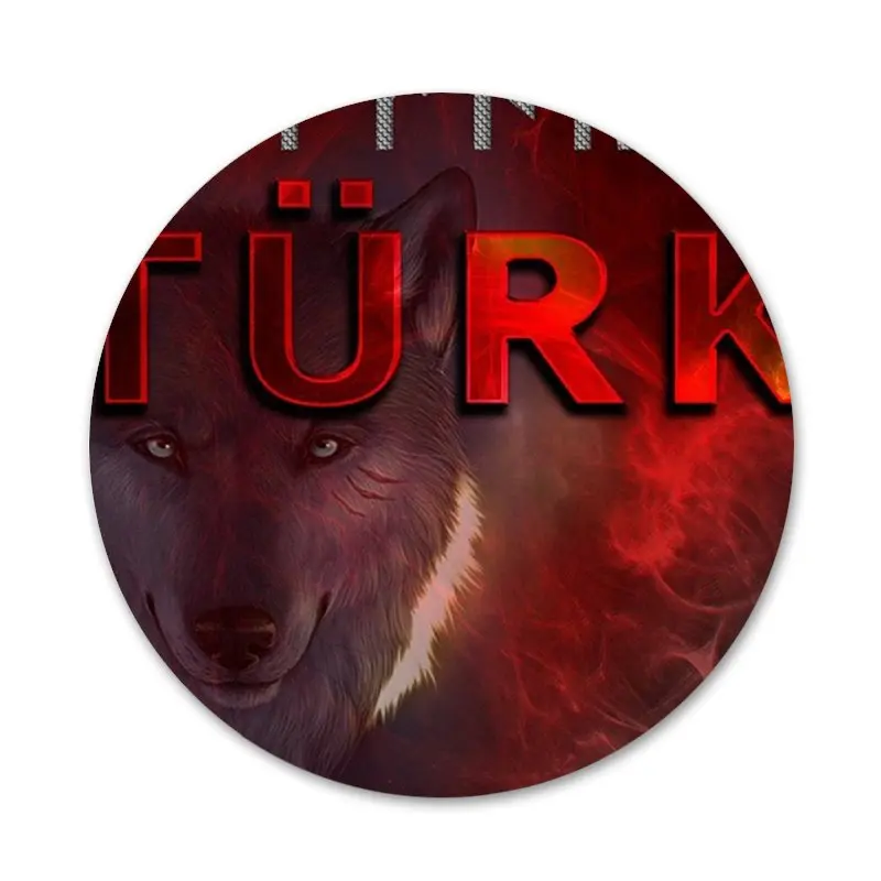 Значок значок с имитацией индейки и волка металлические значки для фотолампы