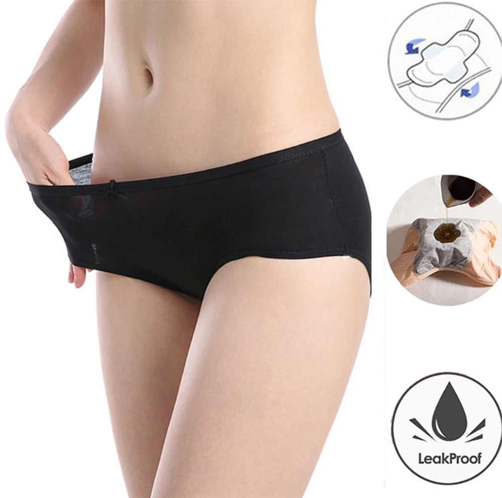 Менструальные трусики водонепроницаемые многоразовые хлопковые трусы 8 цветов| |