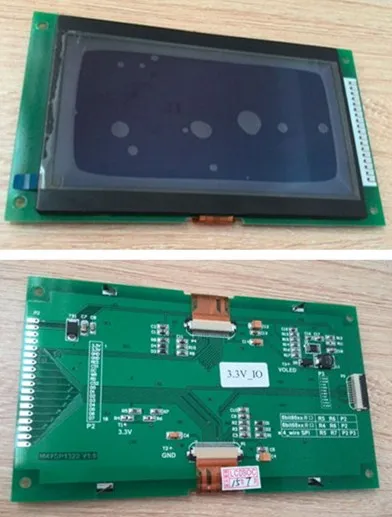 4 7 дюйма большой размер SPI зеленый PM OLED модуль SSD1322 Привод IC 256*128 8Bit параллельный