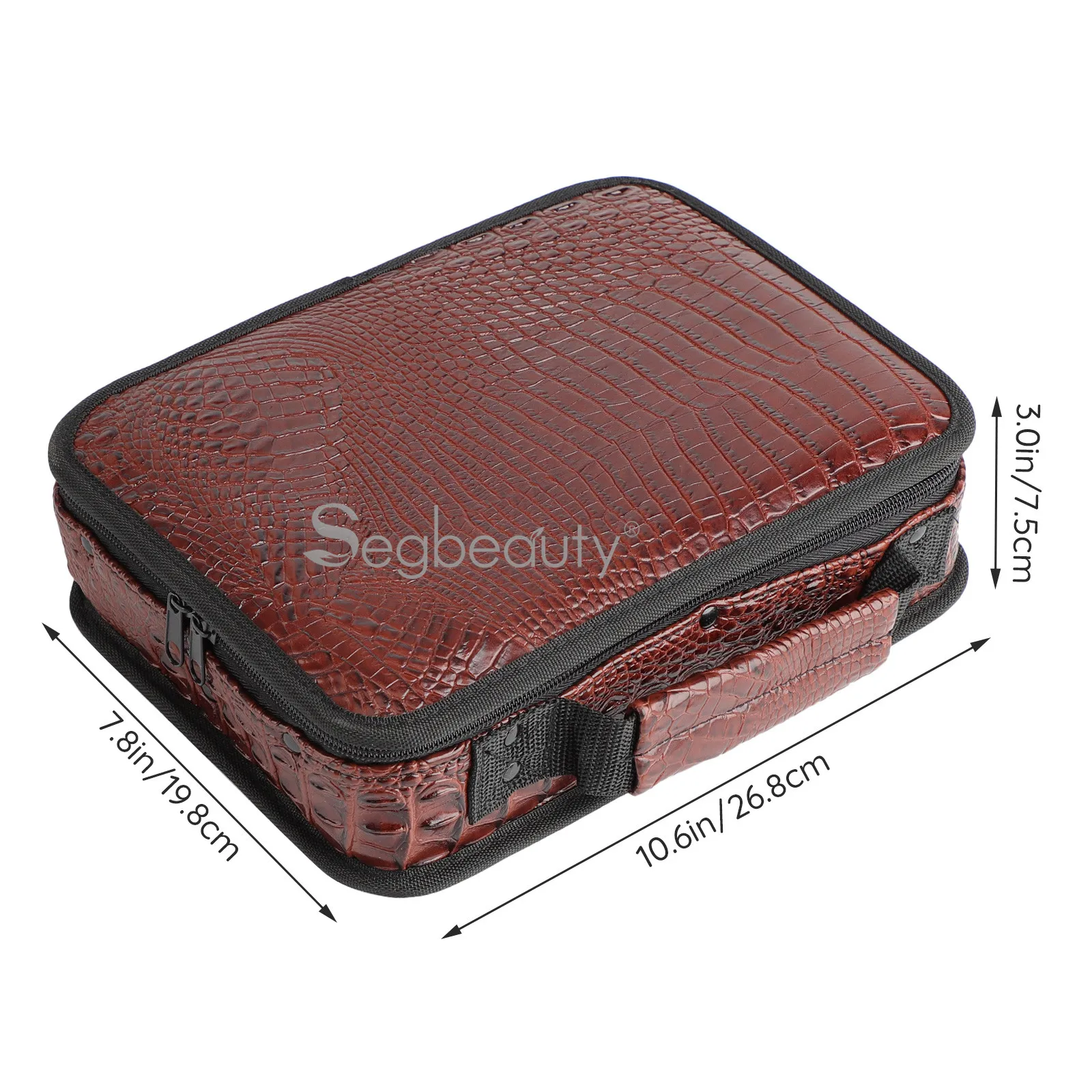 Segbeauty Большой волосы кожаная сумка дорожная для хранения парикмахерской