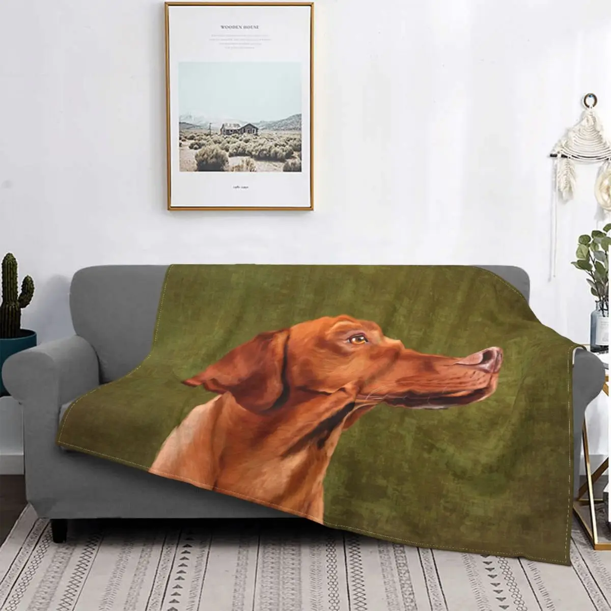 

Mr. Vizsla-Manta a cuadros para cama, colcha, cubrecamas