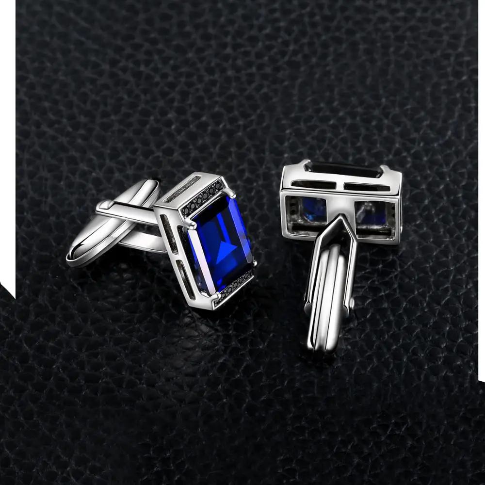 Jewelrypalace мужские сапфировые черные шпинели юбилей помолвки Свадебные Запонки 925