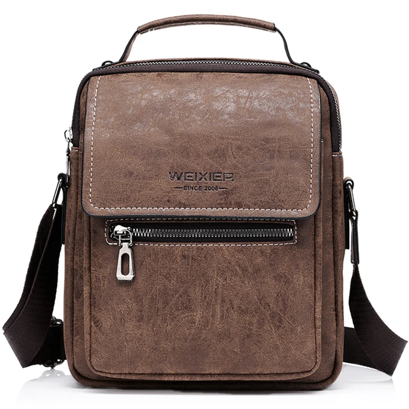 Men Shoulder Bag Soft PU Leather Male Luxury Shoulder Casual Handbag Fashion Travel Quality Casual Crossbody Messenger Hot Sale
