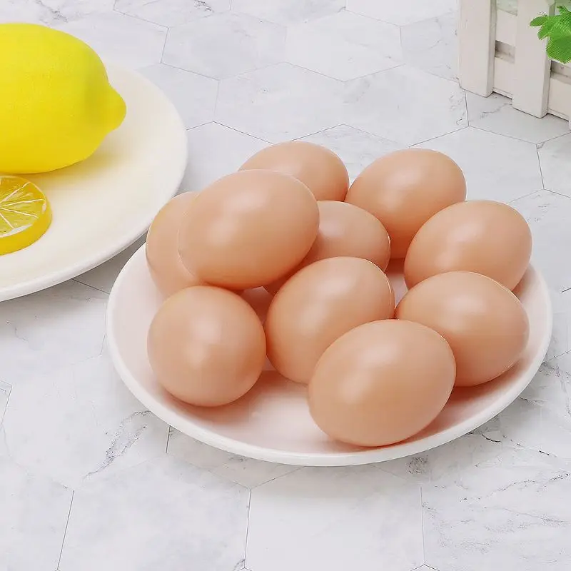10 шт Пластиковые Имитационные яйца граффити окрашенные упражнения DIY креативные пасхальные яйца Дети Ранние развивающие игрушки