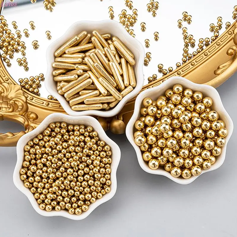 

Cake Cooking Needle Edible Spray Pearl Wedding Decoration Simulation Pearl Gold Doughnut Melting Cake Decoration
