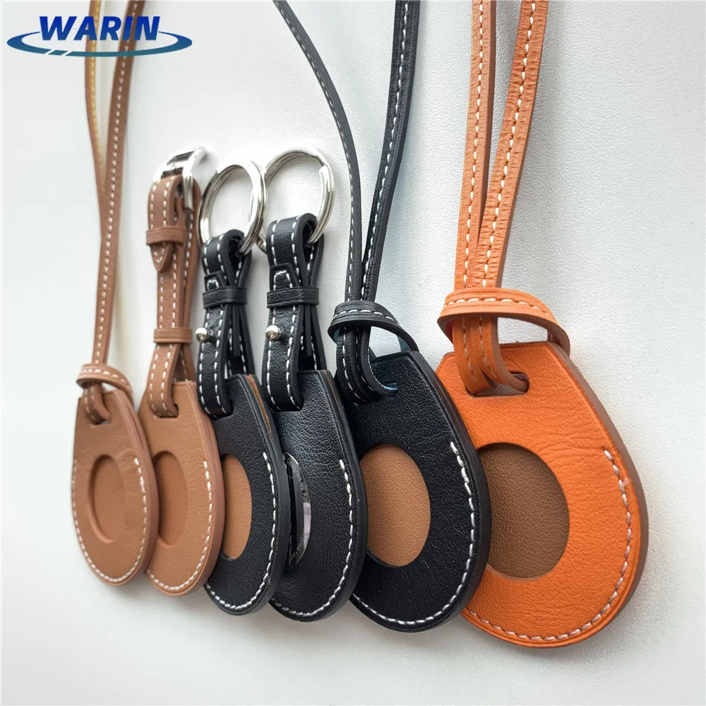 

1:1 Original Leather Case For Airtags Protective cover For Apple Locator Tracker Anti-lost Device Sleeve