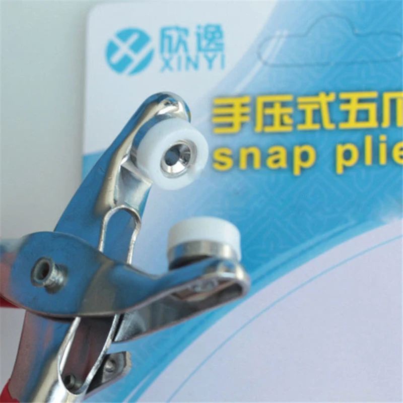 New Clamp Clothes Claw Clasp Hands Five Claws Pressure Nailing Machine Press Snap Fastener Plier Cloth Button Supplies | Дом и сад
