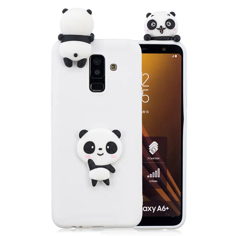 3D единорога панда кактус мягкий чехол для samsung A10 A20 A20E A30 A40 A50 A70 A10S A20S A30S A50S A51 A71 A6 A8 J4 J6 плюс A7