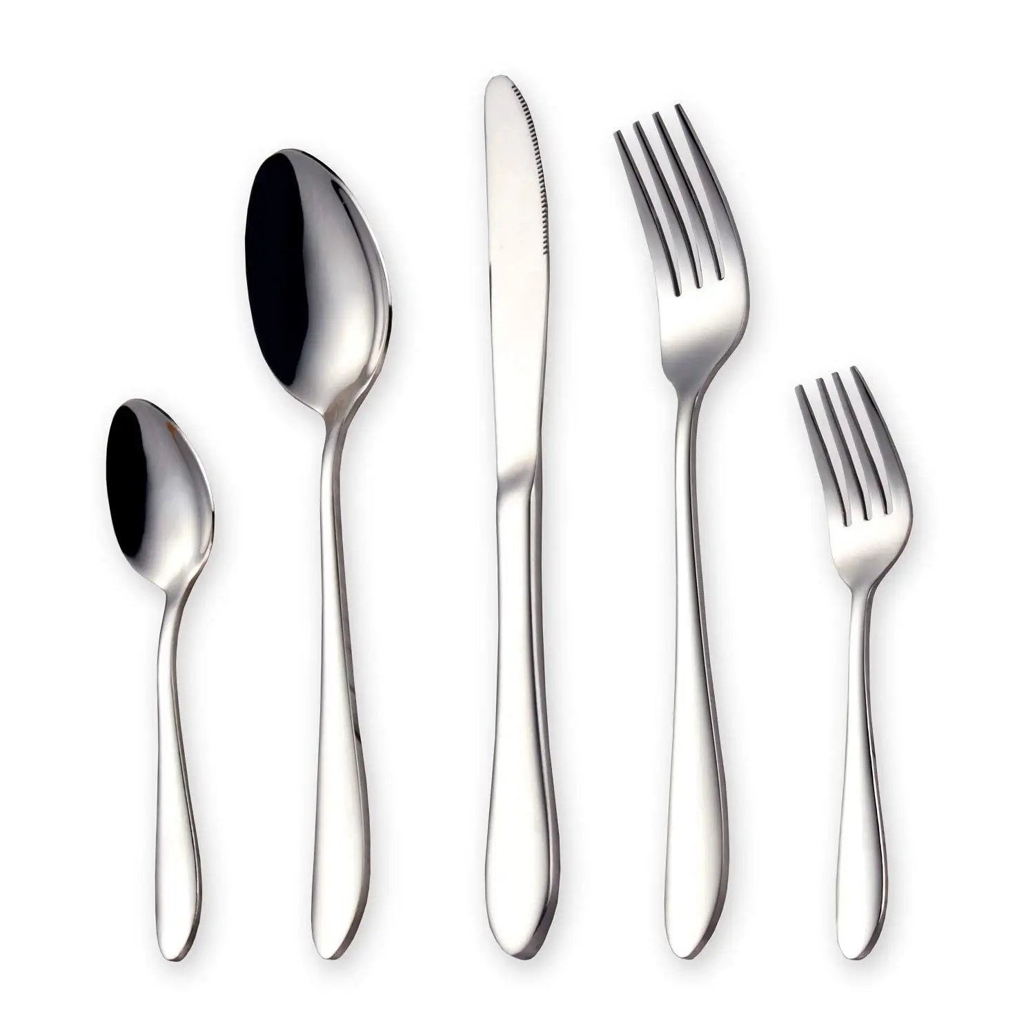 Silver 30pcs 30 шт. Набор радужных столовых приборов столовая посуда из нержавеющей стали столовые приборы черный торт салат ФОКС нож наборы посуды кухонные инструменты Bacth - Цвет: Silver 30pcs