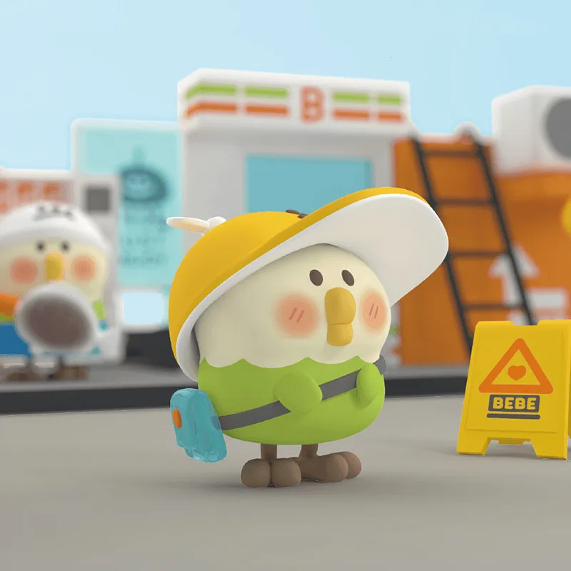 

Anime BEBE Little Parrot City Corner Blind Box Guess Bag Figurine Action Figure Cartoon Model Toys Doll Desktop Collection