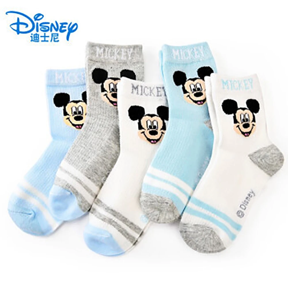 

Spring Mickey Kids Boys Disney Cotton Autumn Baby Girls Socks Funny Soft Cartoon Lovely Pringting Stripe Casual Fashion Sudent