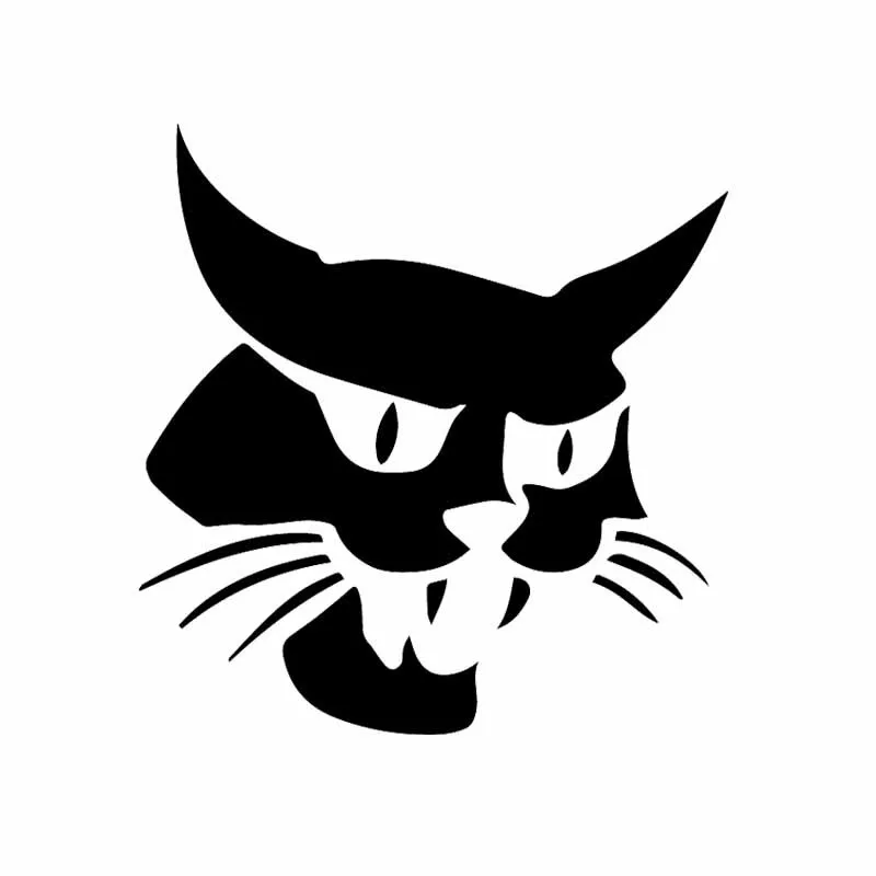 

15X15CM Funny Bobcat Car Window KK Vinyl Decal Mascot Graphic Car Sticker Decor