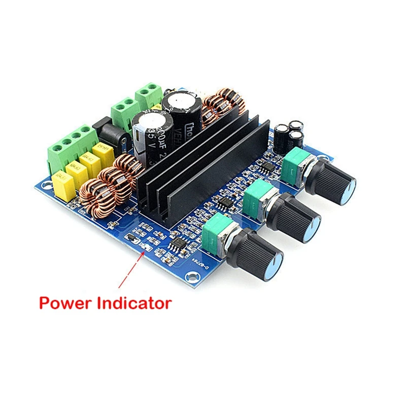 2 1 цифровой o Мощность Плата усилителя 2X80 Вт + 100W TPA3116D2 сабвуфер усилитель DC12 26V МГц
