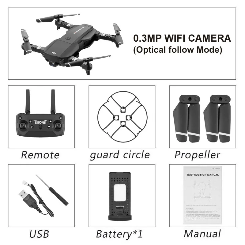 AZMA 2 4G RC Дрон Wifi FPV 4K HD камера оптический поток складной Квадрокоптер Follow Me