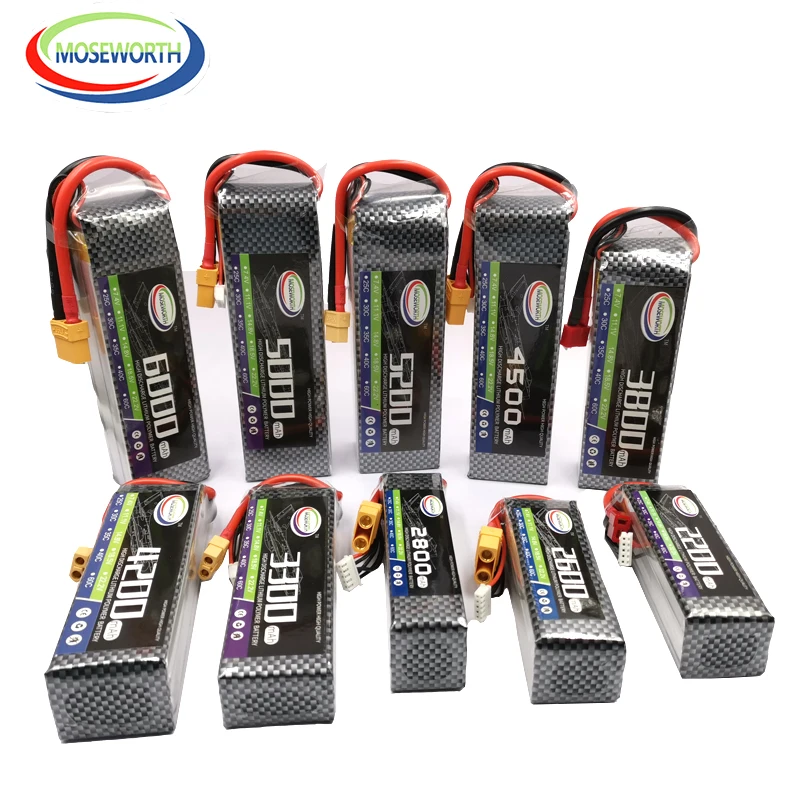 MOSEWORTH 4S RC Toys LiPo Battery 14.8V 2600mAh 35C For Quadcopter Drone Airplane Batteries | Игрушки и хобби