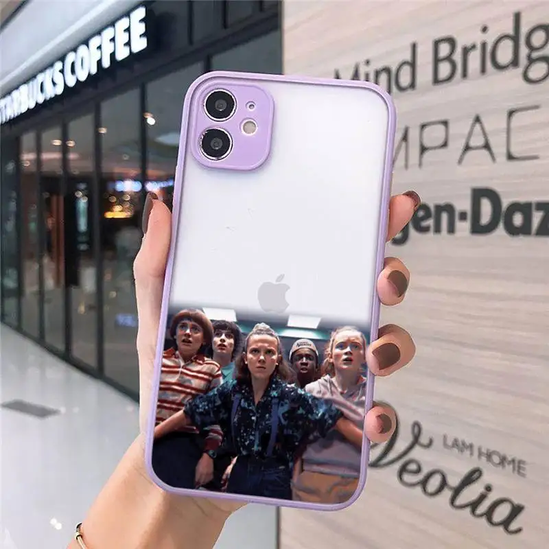 

cosas gratis Stranger things Phone Cases matte transparent For iphone 7 8 11 12 plus mini x xs xr pro max luxury brand cover