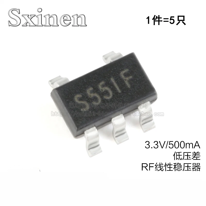 

10PCS SGM2028-3.3YN5G/TR Silk Screen S55 SOT23-5 Low Dropout Linear Regulator