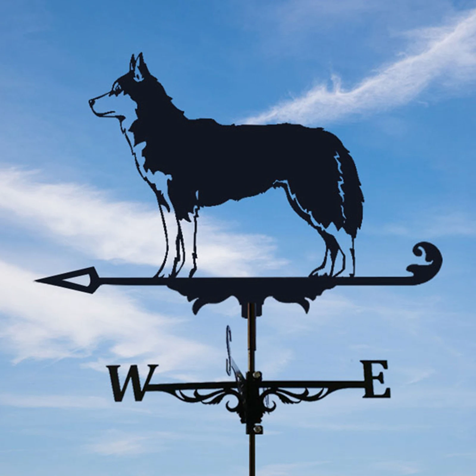 

Retro Stainless Steel Weather Vane Practical Home Outdoor Roof Decor Crafts