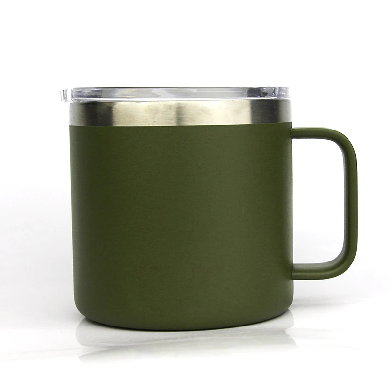 Кофейная кружка с ручкой изготовленная на заказ вакуумная фляжка из нержавеющей