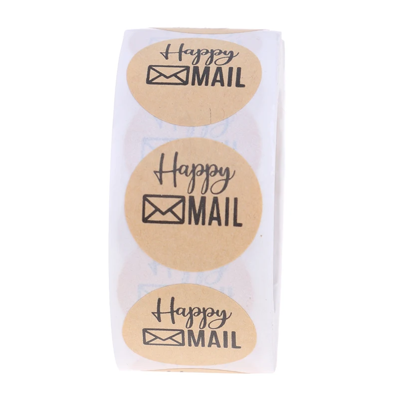 

500pcs/set Happy Mail Stickers Seal Labes Scrapbooking For Package Stationery
