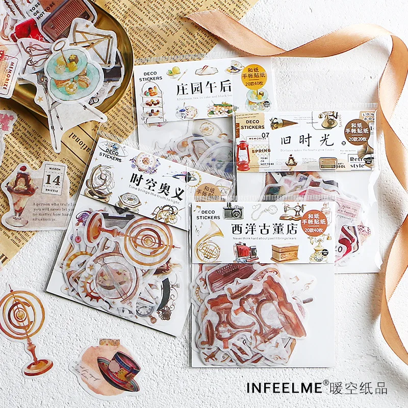 20/40 шт./лот в винтажном стиле космического бумага со звездами декоративные