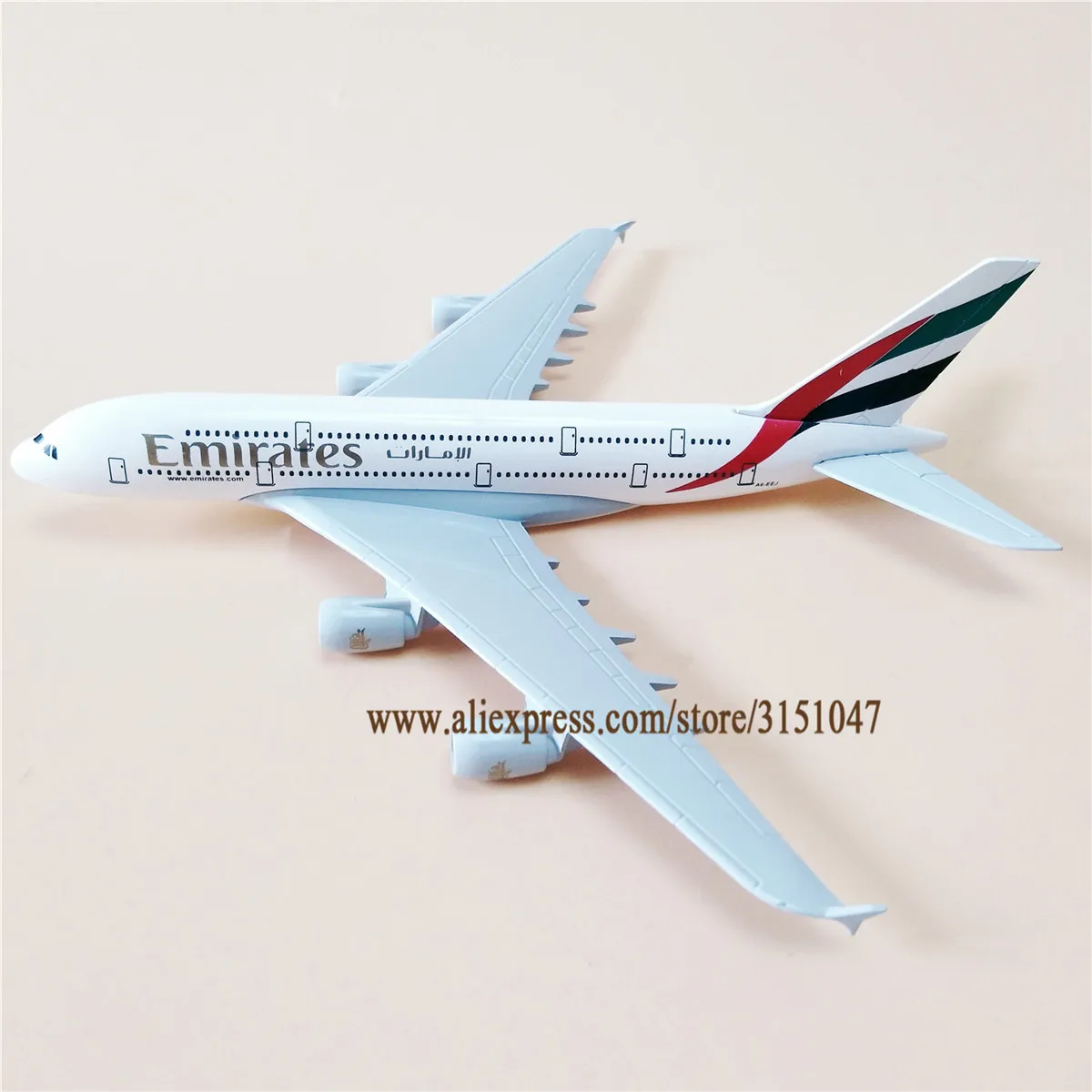 20 см модель самолета Air Объединенные Арабские Эмираты A380 Airbus 380 Airways Airlines