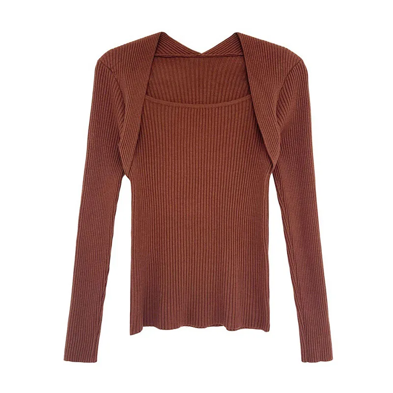 

Korean Fashion Sweaters Slim Jumper Long Sleeve Women's Sweater Tops Pullovers Female Blouse 2021 Za Winter 2022 Spring Clothing