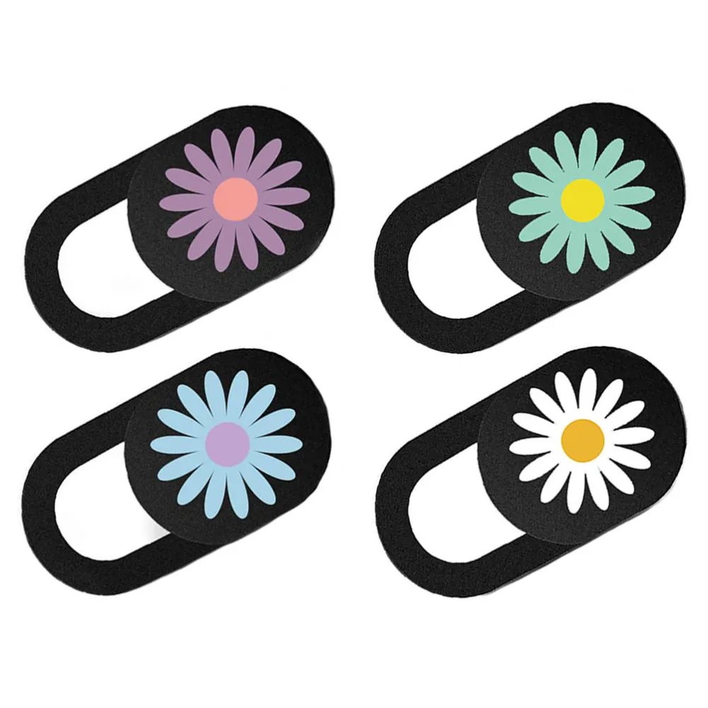 

4pcs Laptop Computer Tablet Ultra Thin Daisy Pattern Privacy Protective Cover