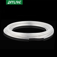 diylive transparent high temperature silver plated wire signal linemachine inner wirefever speaker linepower cord scattered