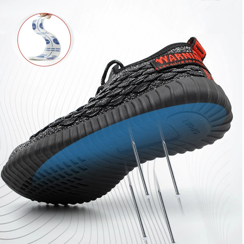 2019 легкая мужская Рабочая страховая обувь противоскользящая рабочая удобная