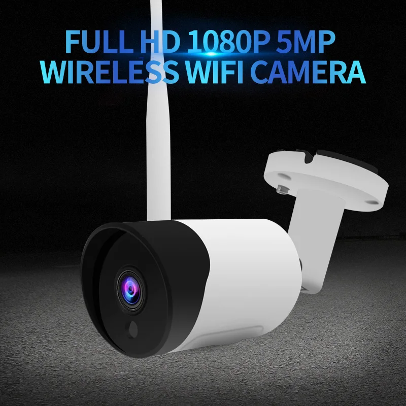 HD 5MP Wifi IP камера ONVIF 1080P Беспроводная Проводная CCTV цилиндрическая наружная