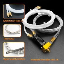 3D Printer Parts 2 IN 1 OUT Hotend Kit Dual Extruder Set Heated Etruder Double Color Printing for Ender 3 CR-10