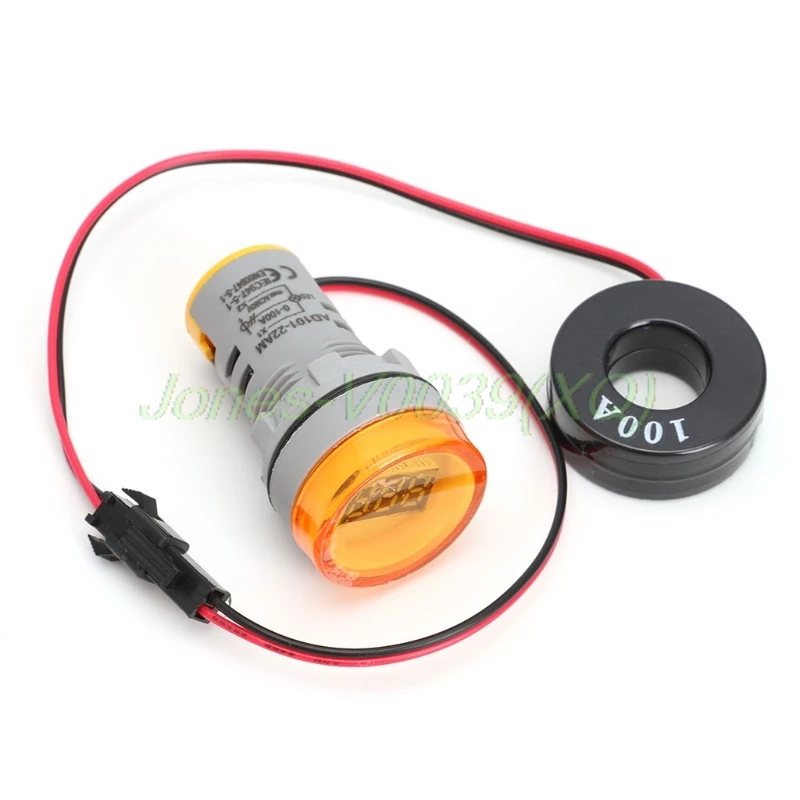 AC 220V 0-100A Digital Ammeter 22mm Display Monitor Current Measuring Meter | Инструменты