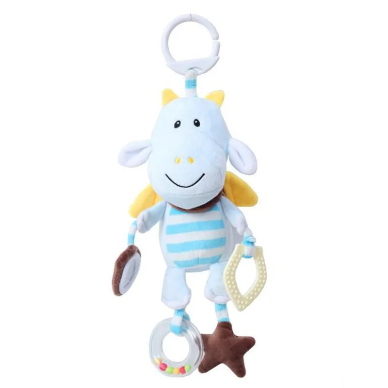 

Soft Infant Crib Bed Stroller Mobile Hanging Rattle Toys Baby Lion Bee Toy Trolley 0-12 Newborn Plush Educational Toys