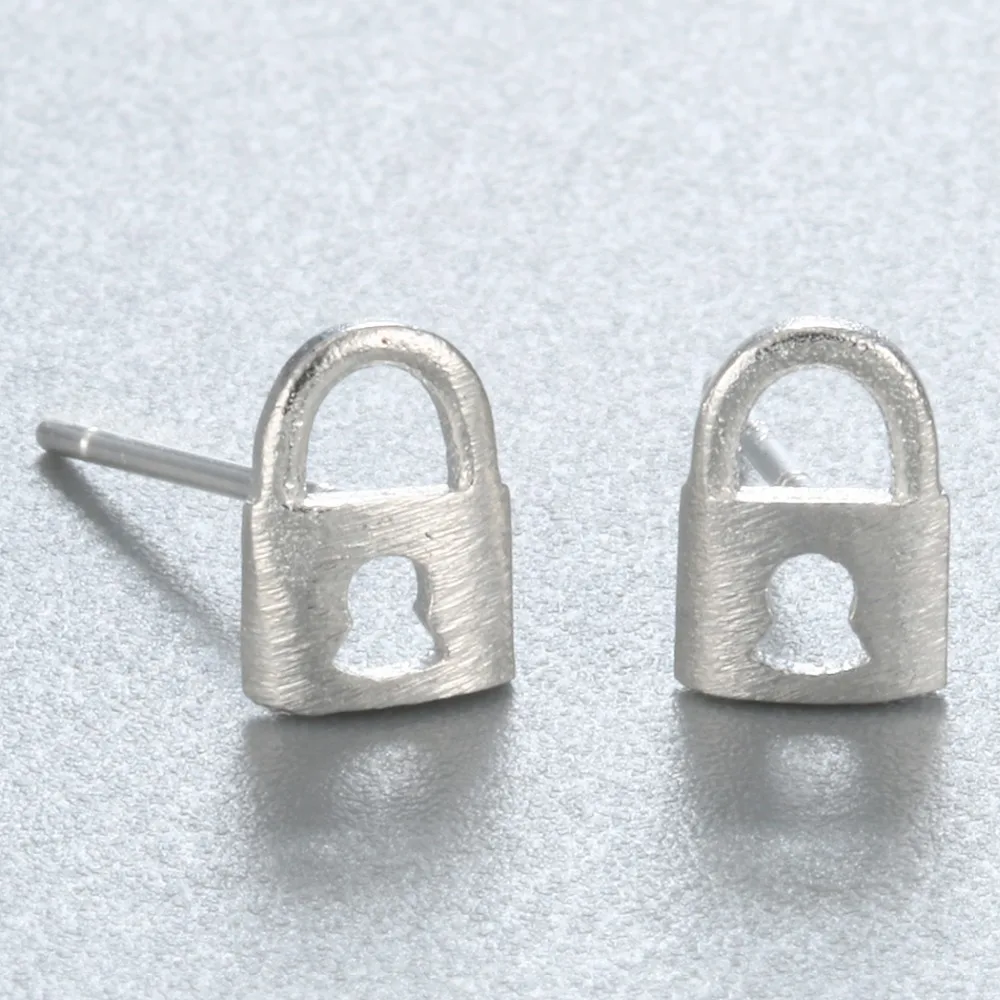 

Chandler Rock Punk Locks Padlock Earring For Girl Kids Simple Jewelry Lovers