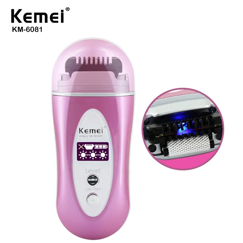 Перезаряжаемые электрические бритвы Kemei эпилятор Женский беспроводной