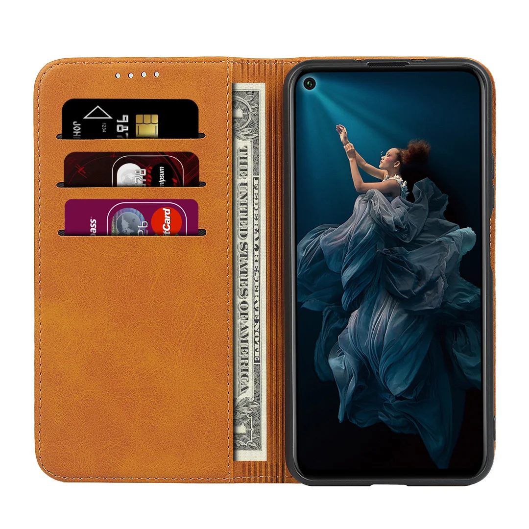 Кожаный чехол для huawei Nova 5T раскладной чехол с держателем карты кобура Магнитный Привлекательный чехол Чехол кошелек чехол