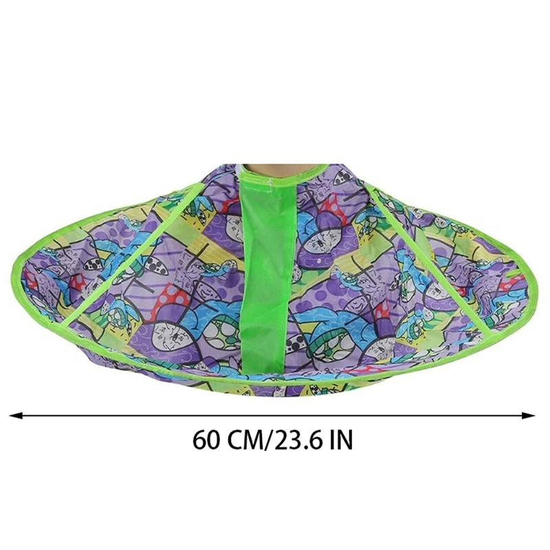 

Kids DIY Hair Cutting Cloak Umbrella Cape Cutting Cloak Hair Shave Apron Hair Barber Gown Cover Household Cleaning Protecter