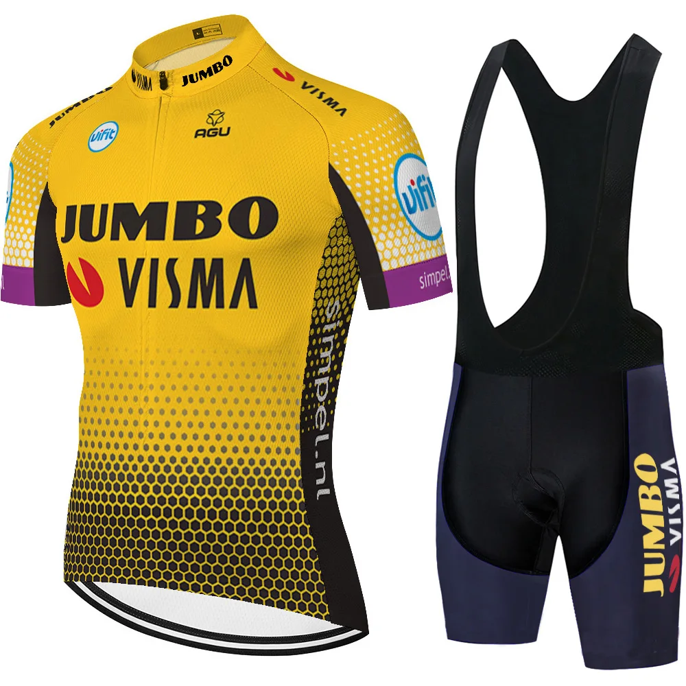 Команда JUMBO VISMA Велоспорт Джерси 2020 Лето быстросохнущие велосипедные Шорты ropa de