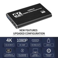 4k usb 3 0 video capture card hdmi compatible 1080p 60fps hd video recorder grabber for obs capturing game card live hd card