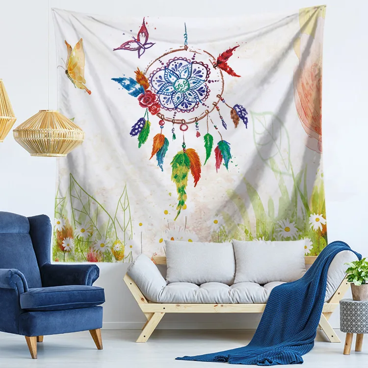 Настенный подвесной гобелен с принтом Ловца снов фоновое украшение настенные